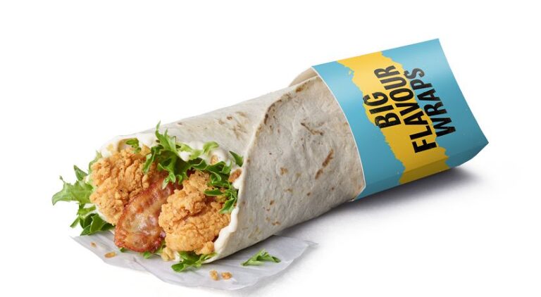 The Caesar and Bacon Chicken Crispy Wrap